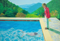David Hockney Style Swimming Pool Canvas
