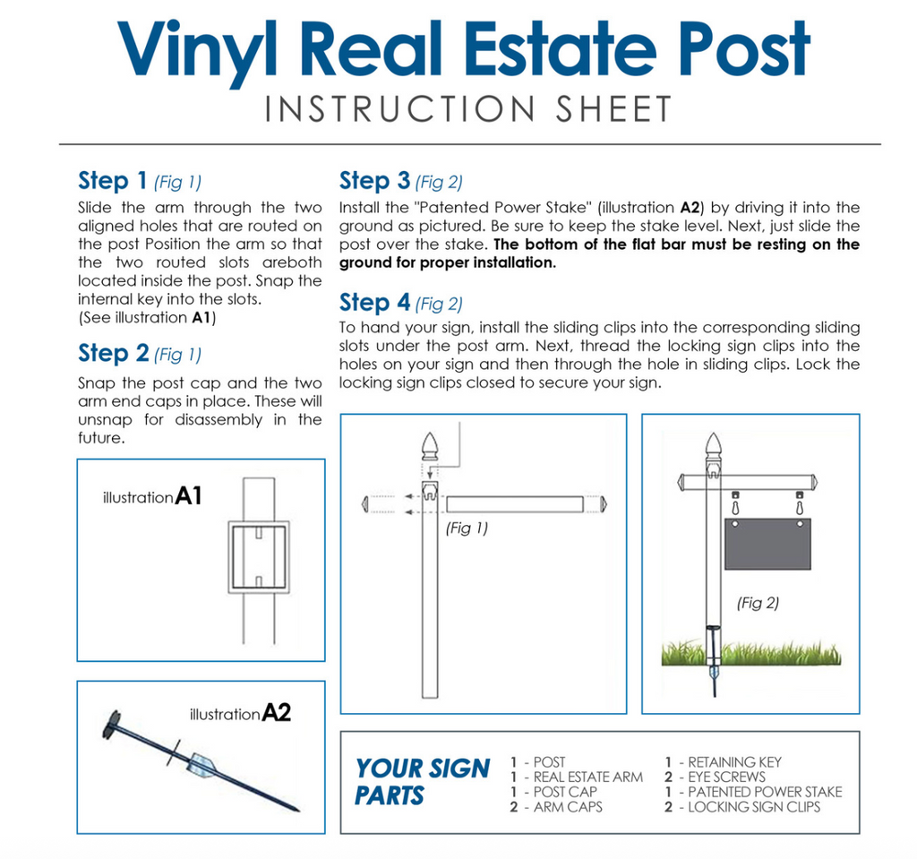 Real Estate Post and Frame
