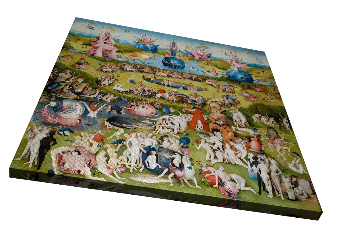 Hieronymus Bosch Garden Earthly Delights(24"x24") Canvas wrapping