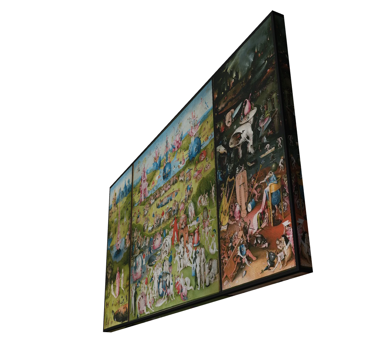 Hieronymus Bosch Garden Earthly Delights(24"x24") Canvas wrapping
