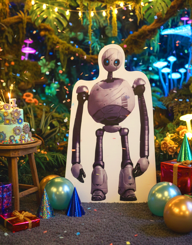 The Wild Robot (Roz) – Life-Size Birthday Standee (Digital File only)