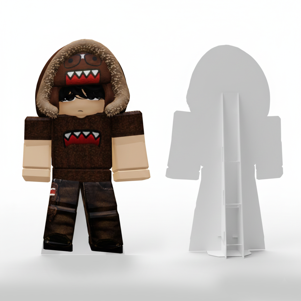 Roblox "Brown Y2K Emo" Life-Size Standee Digital Fil