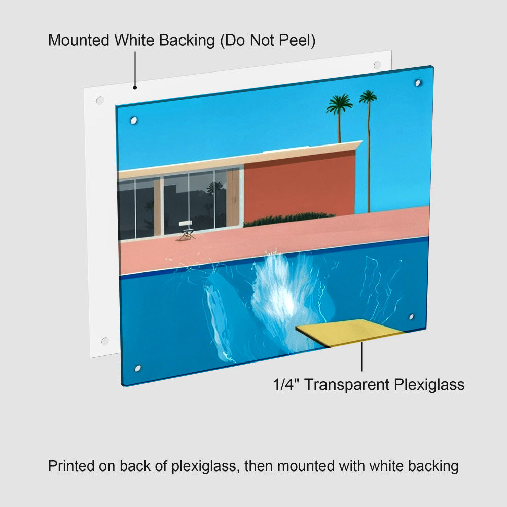 A Bigger Splash California Day David Hockney/Acrylic Prints