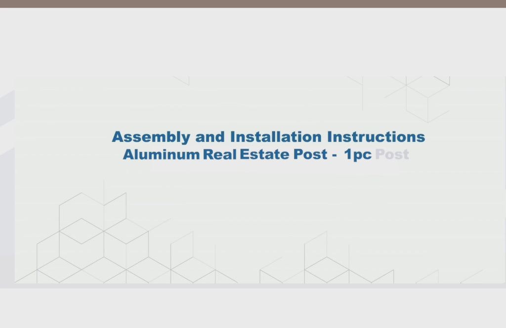 Real Estate Post and Frame
